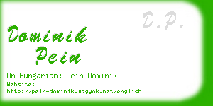 dominik pein business card